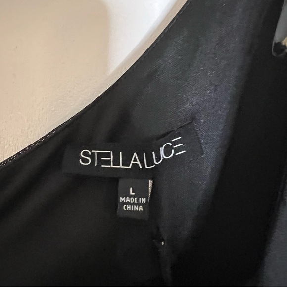 Nwt One Shoulder Black Mesh Top Size Large - Picture 4 of 4